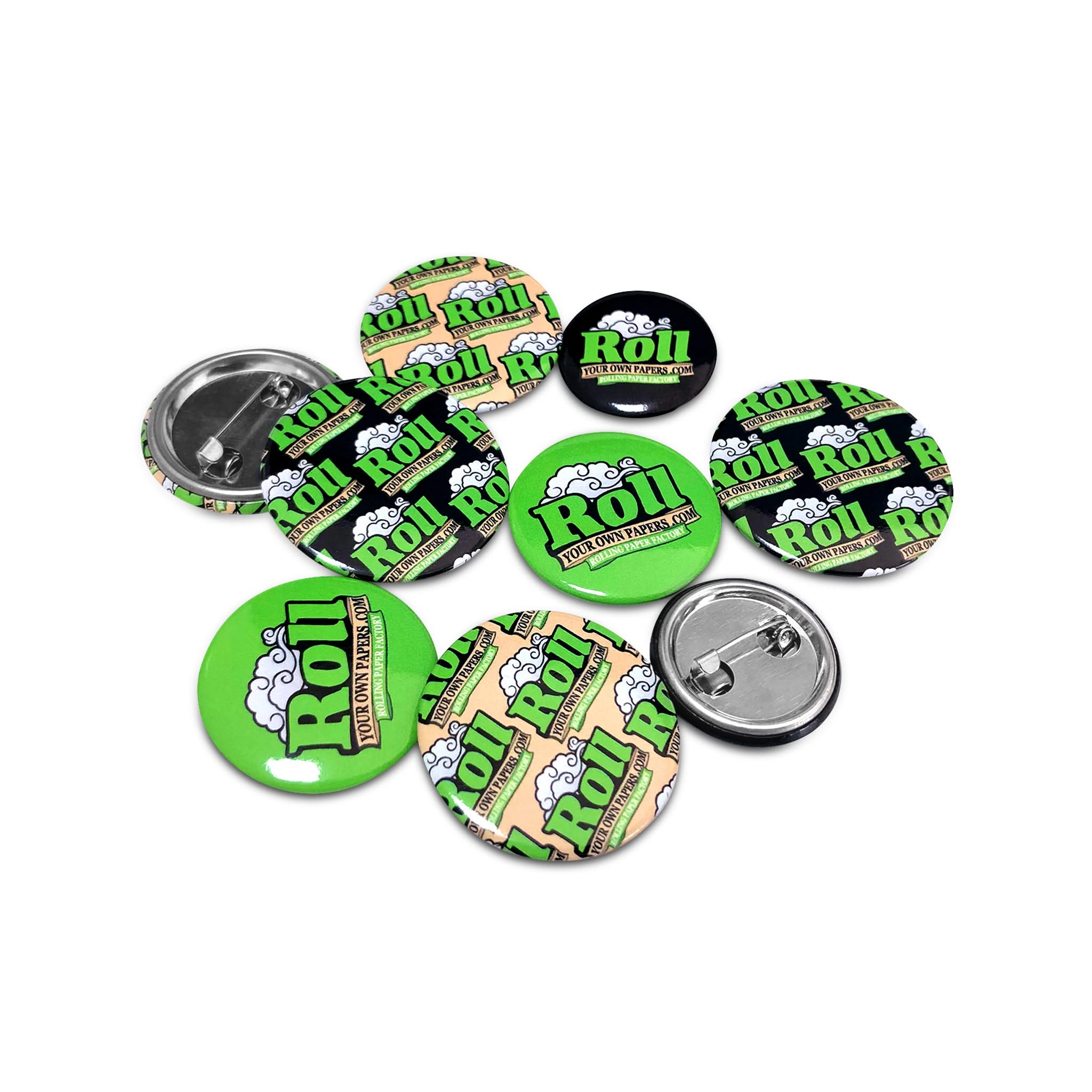 CUSTOM PRINTED HAT PIN BUTTONS | Herb Dispensary SWAG