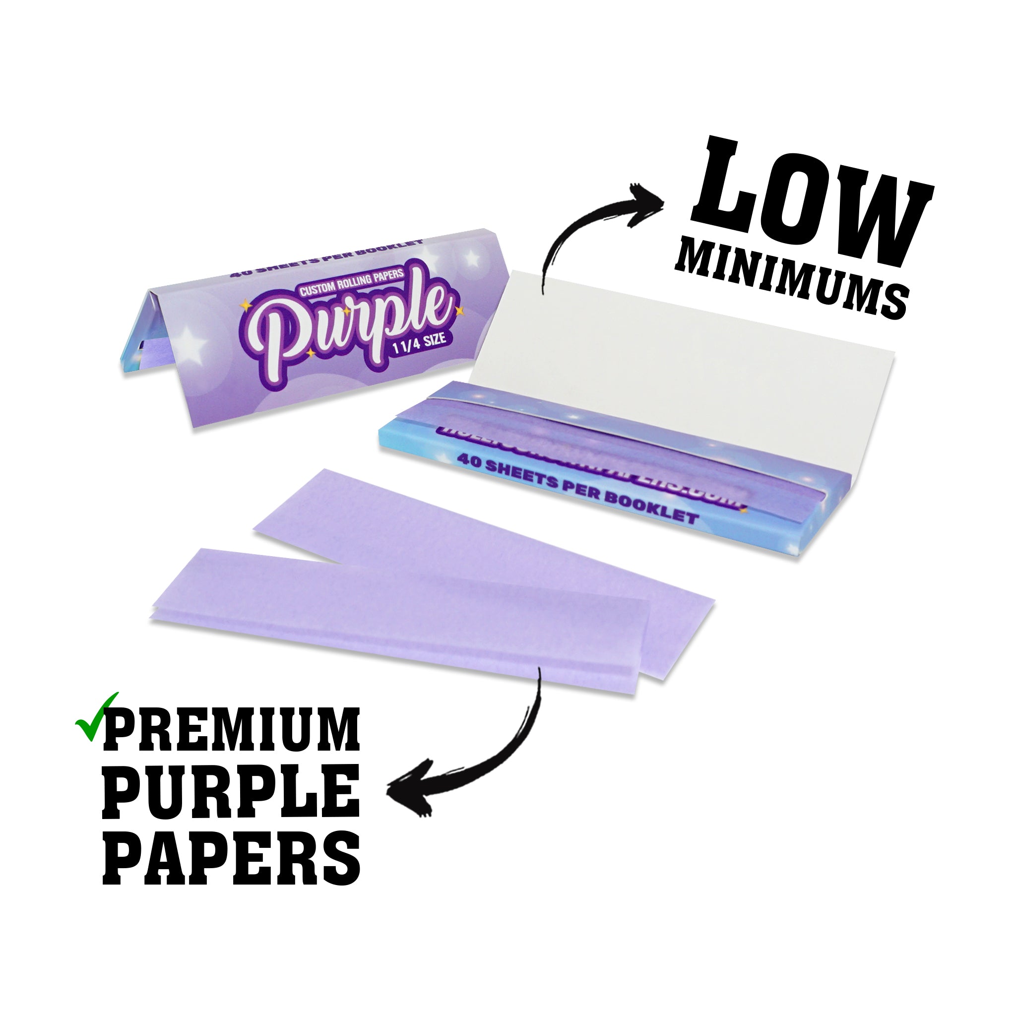 Custom Purple Rolling Paper 💜