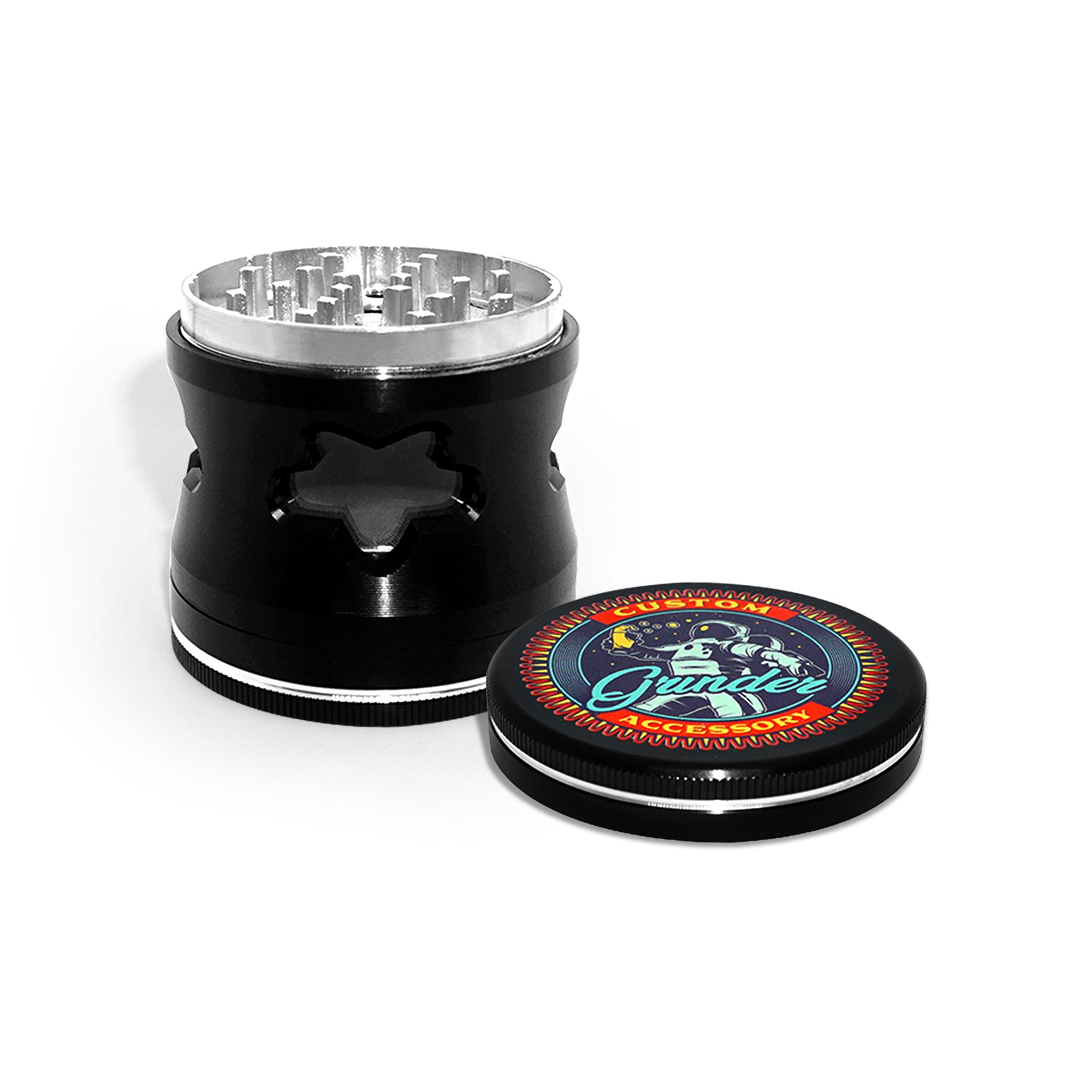 Custom Round Black Grinder (62MM*64MM)