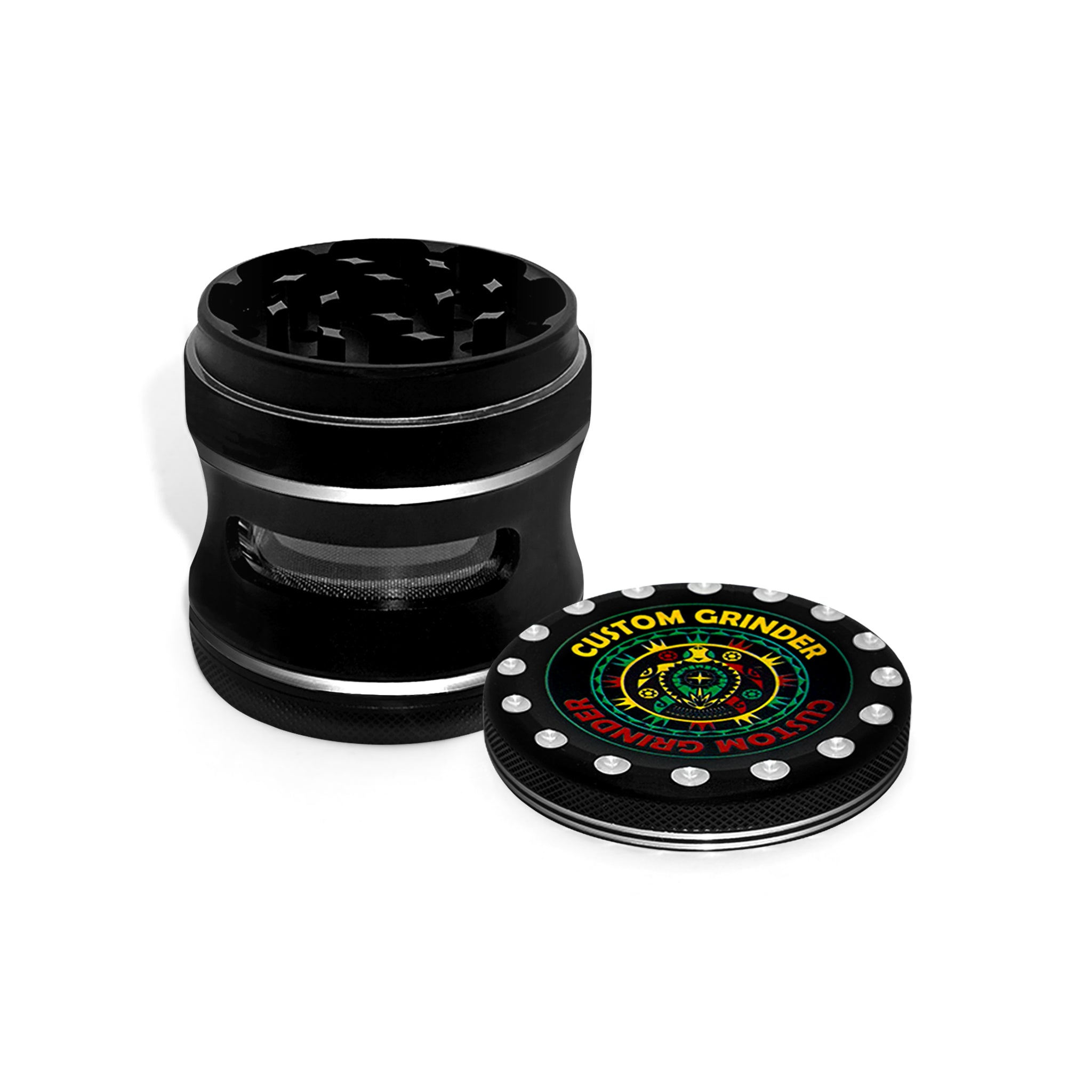 Custom Round Black Grinder (63MM*65MM)