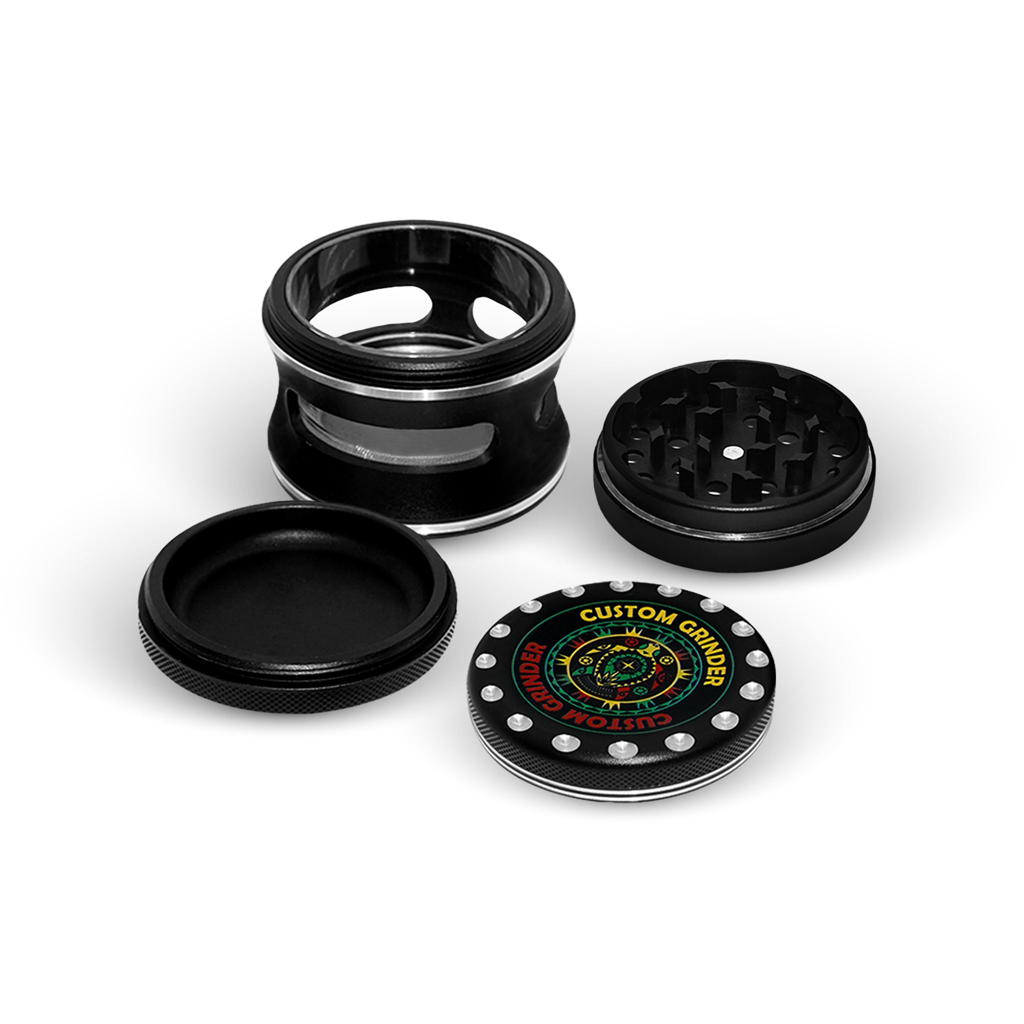 Custom Round Black Grinder (63MM*65MM)