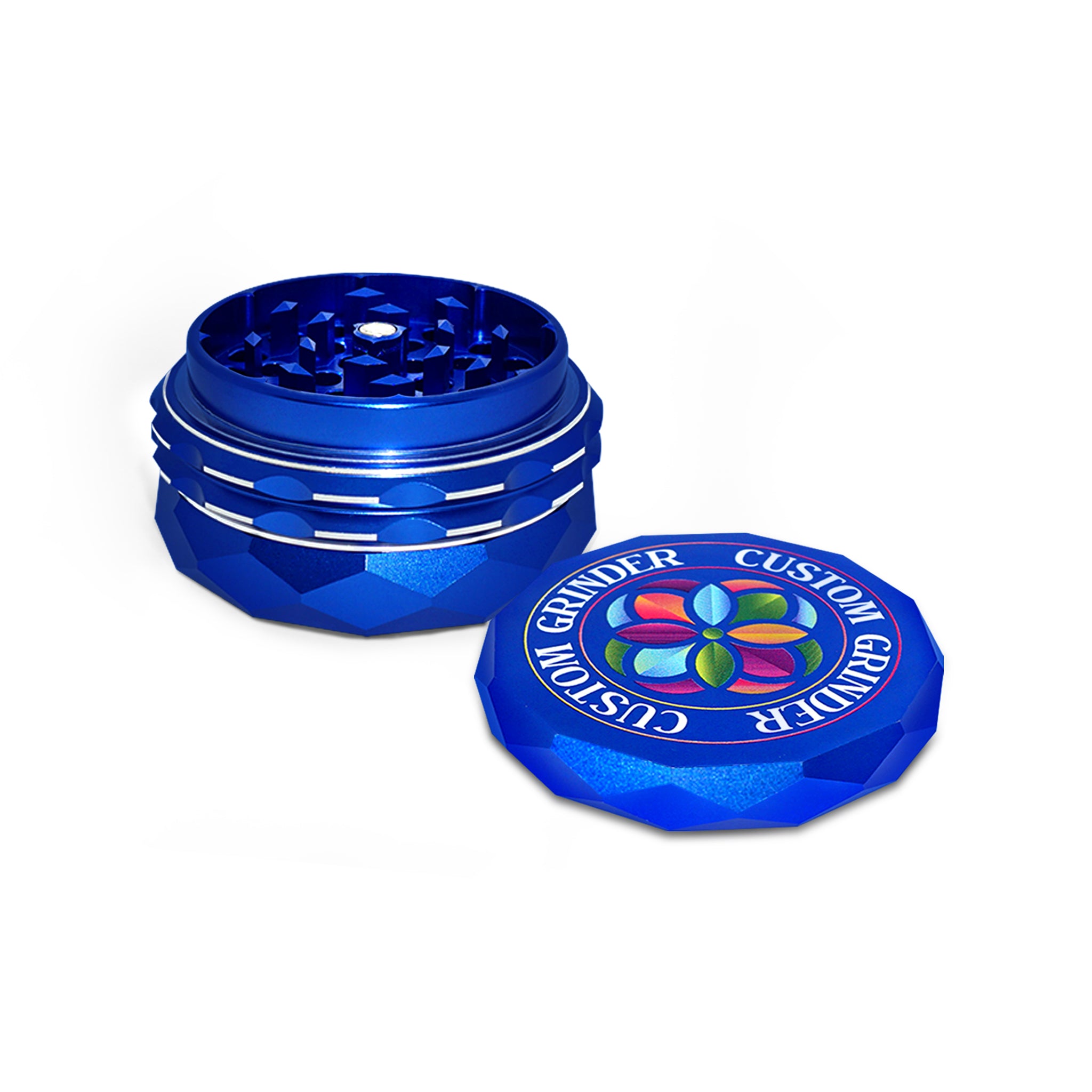 Custom Round Blue Multilateral Grinder (63MM*36MM)