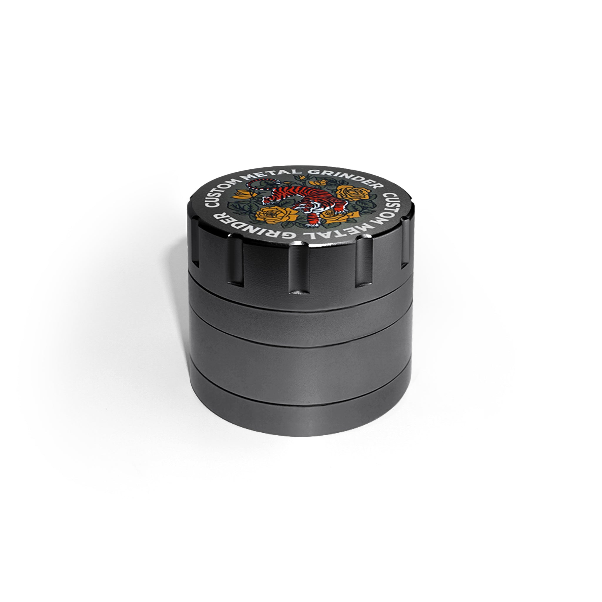 Custom Round Gun Metal Grinder (60MM*55MM)