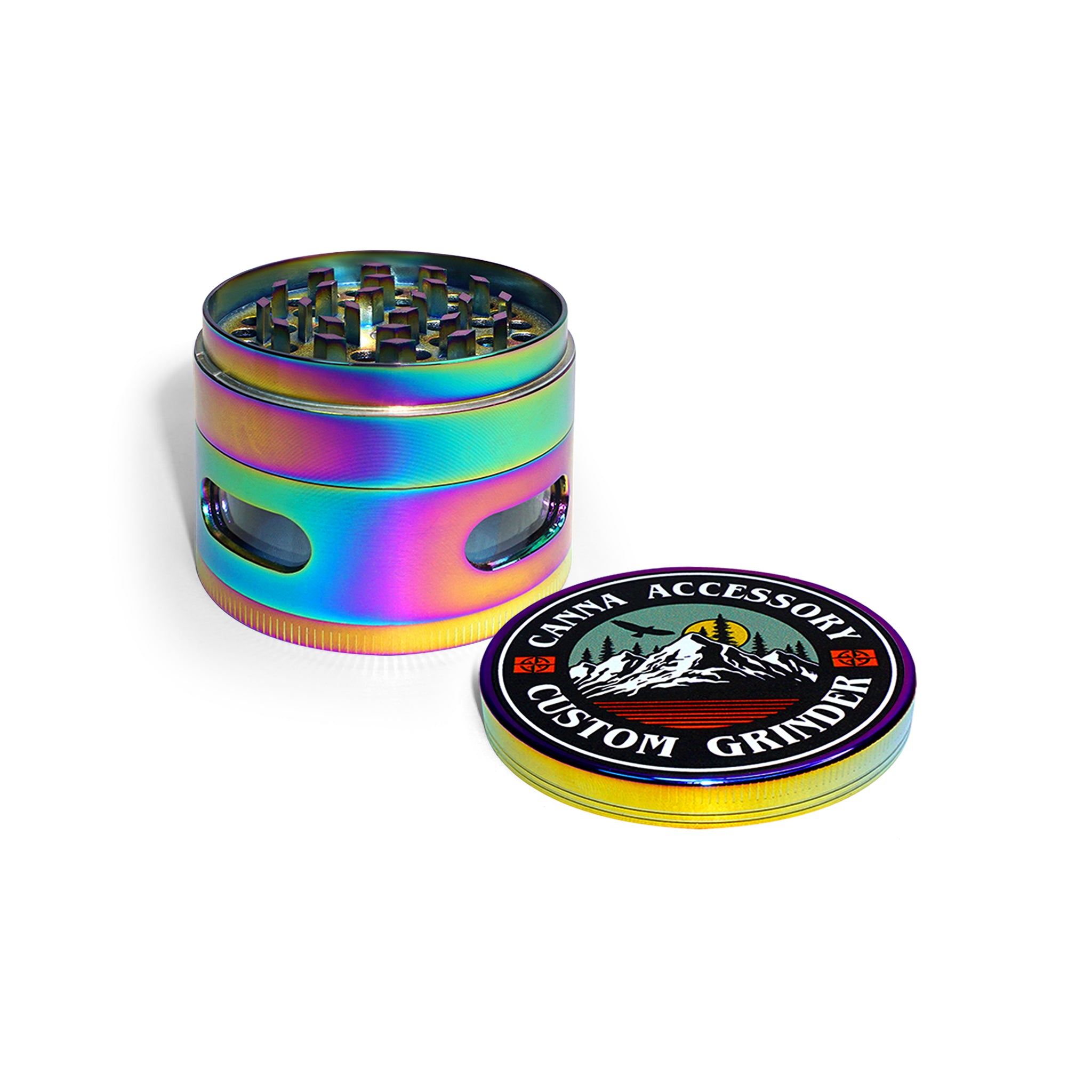 Custom Round Iridescent Grinder (63MM*52MM)