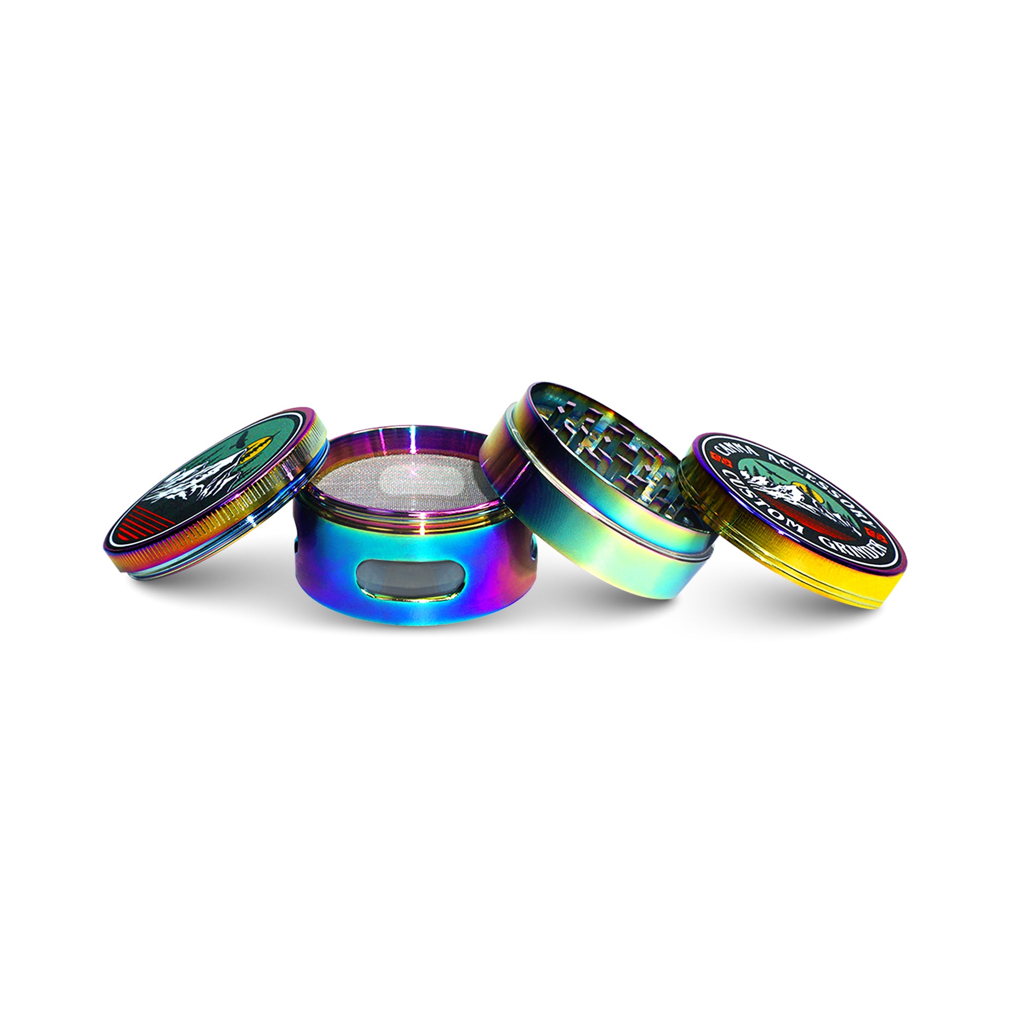 Custom Round Iridescent Grinder (63MM*52MM)