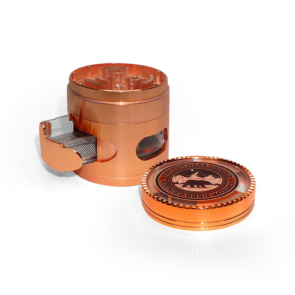 Custom Round Rose Gold Grinder (63MM*65MM)