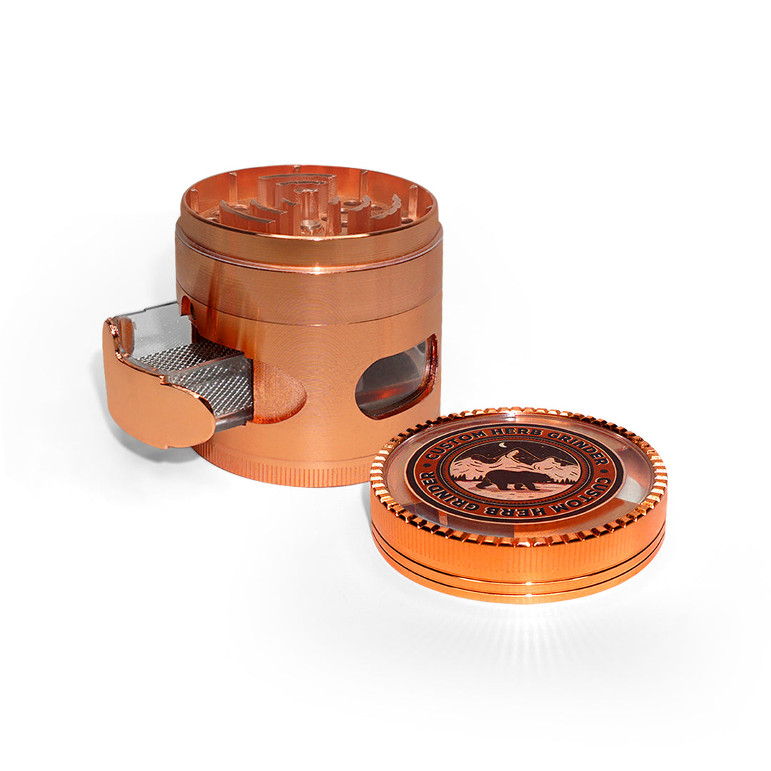 Custom Round Rose Gold Grinder (63MM*65MM)