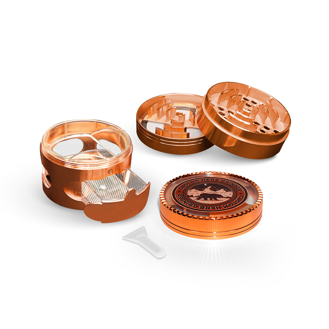 Custom Round Rose Gold Grinder (63MM*65MM)