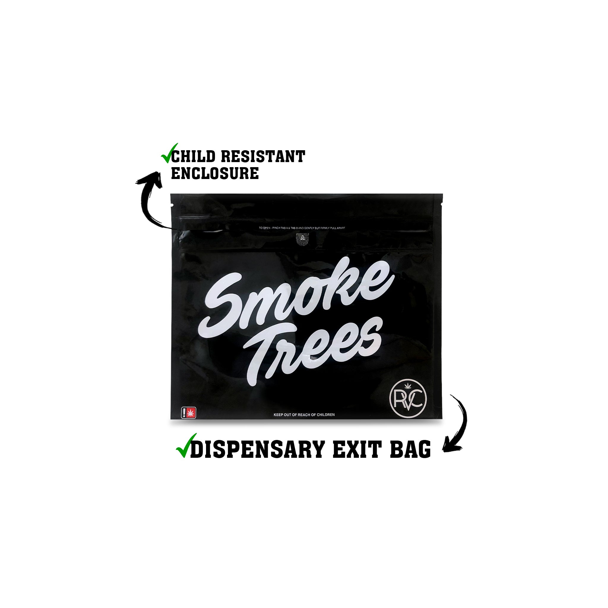 Custom Smell Proof Exit Bag