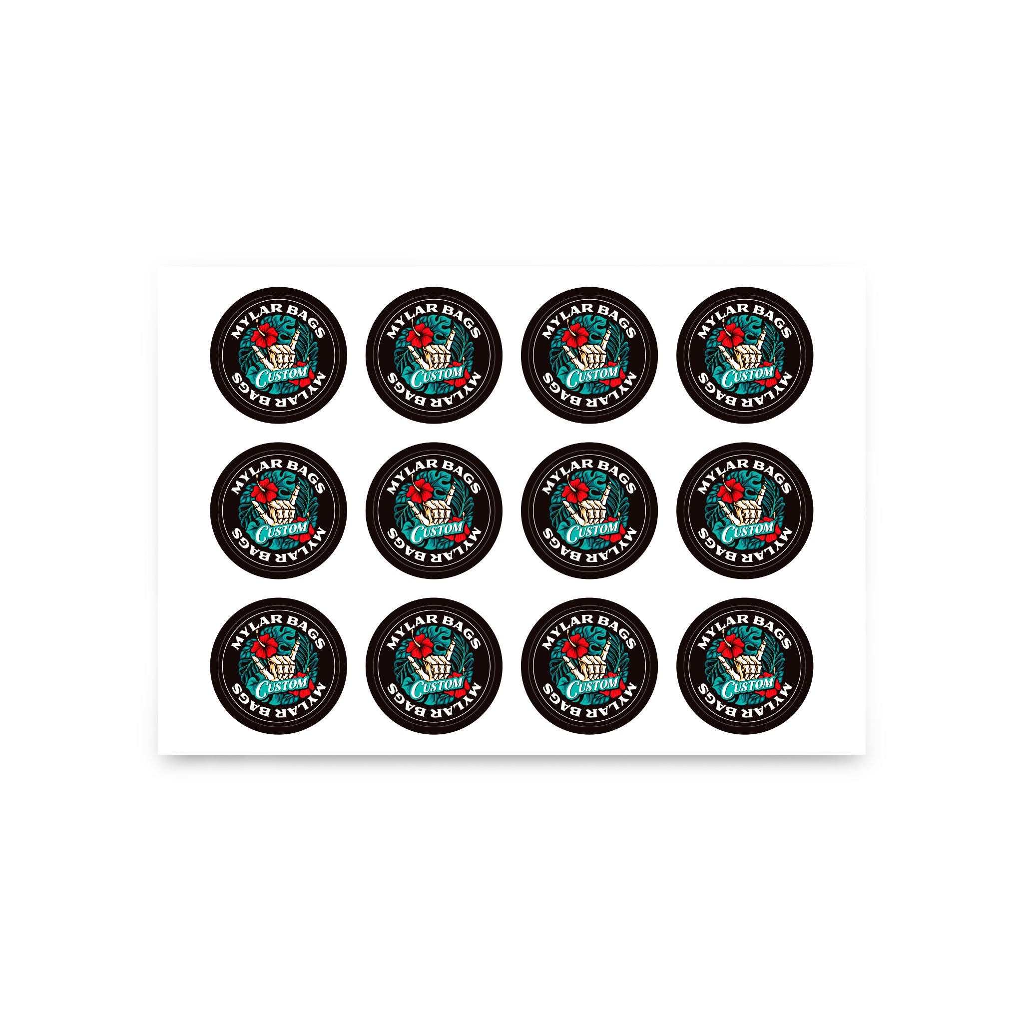 Custom Sticker For 1/4 Oz Mylar Bag