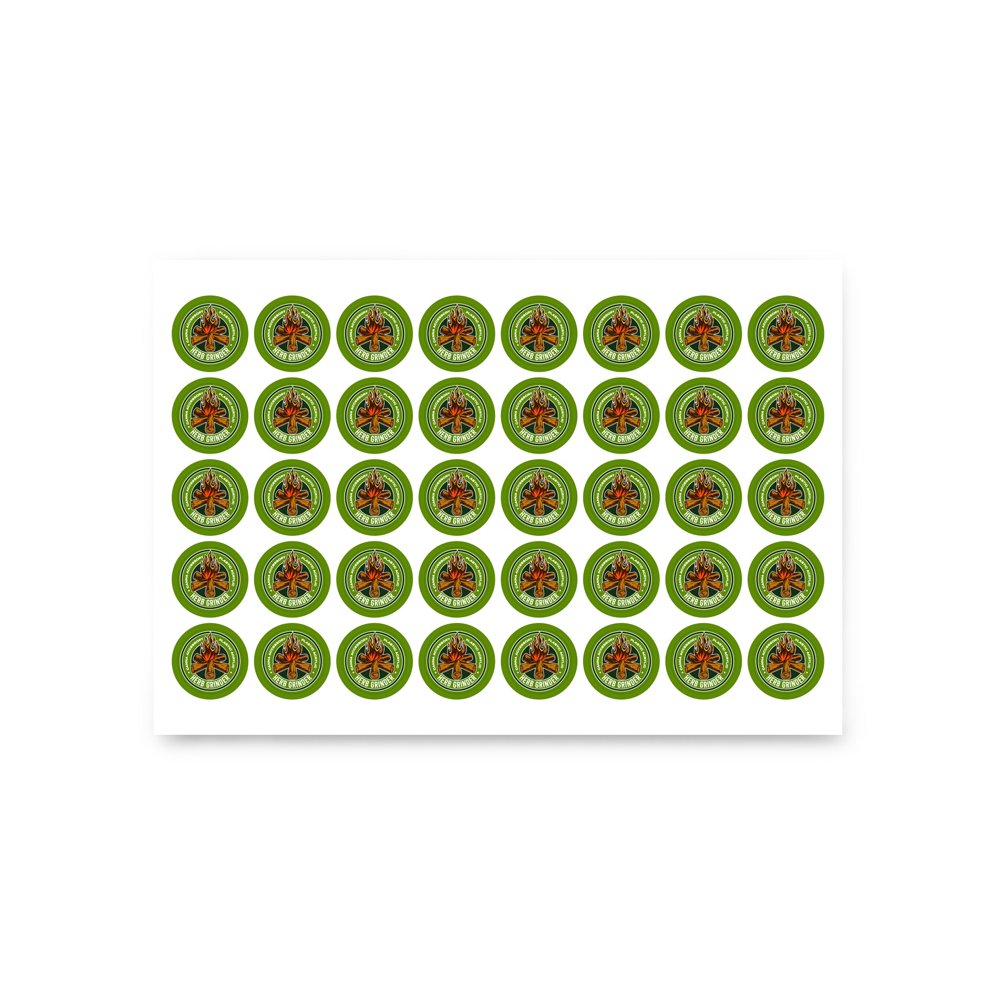Custom Sticker For Plastic Acrylic Grinder