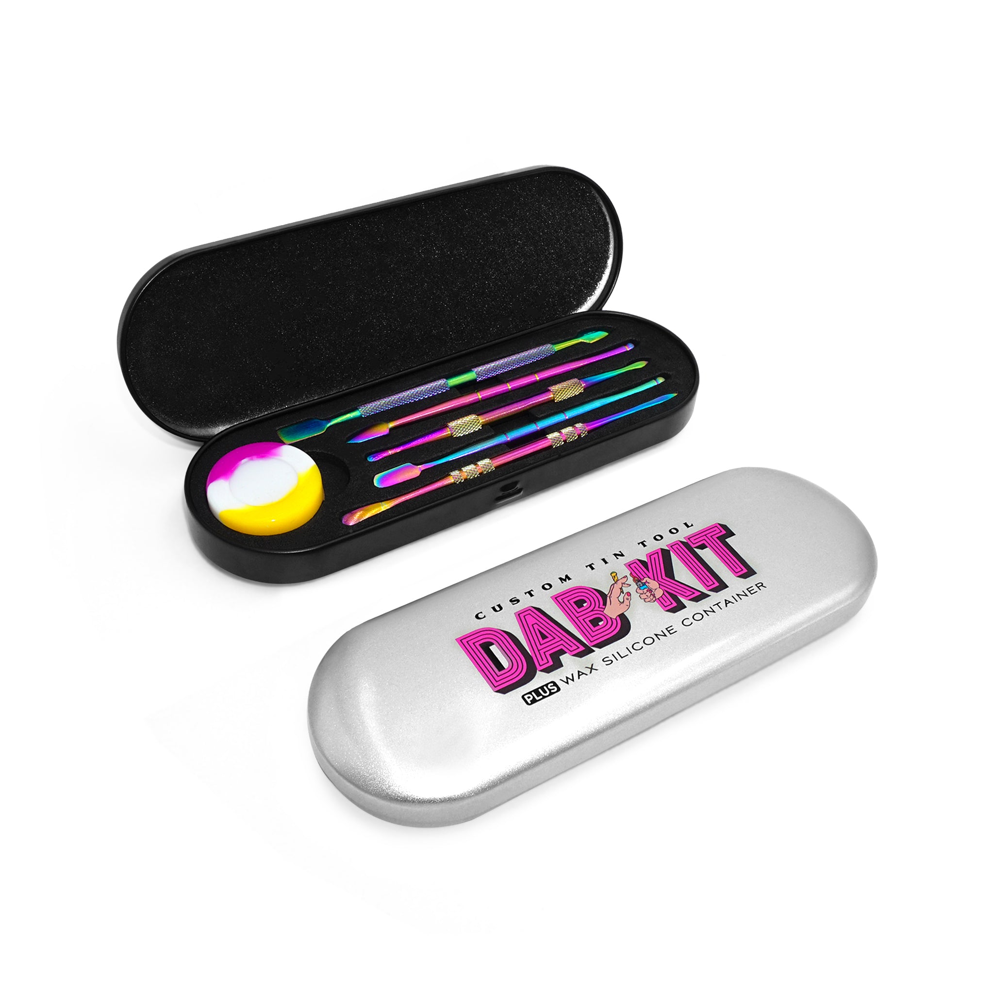 Custom Tin Tool DAB Kit + Wax Silicone Container 🤑