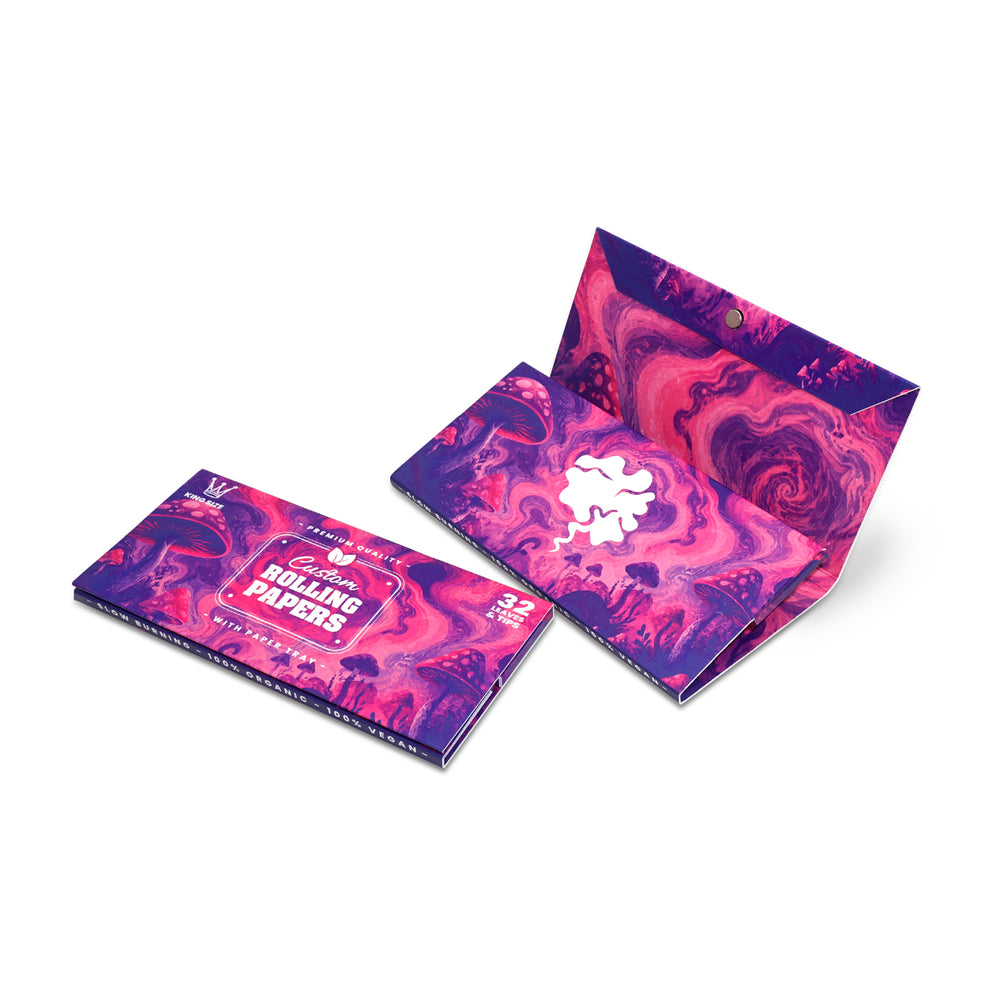 Custom Printed Booklets with Crutches in Luxe Round Magnet Enclosure & Rolling Tray