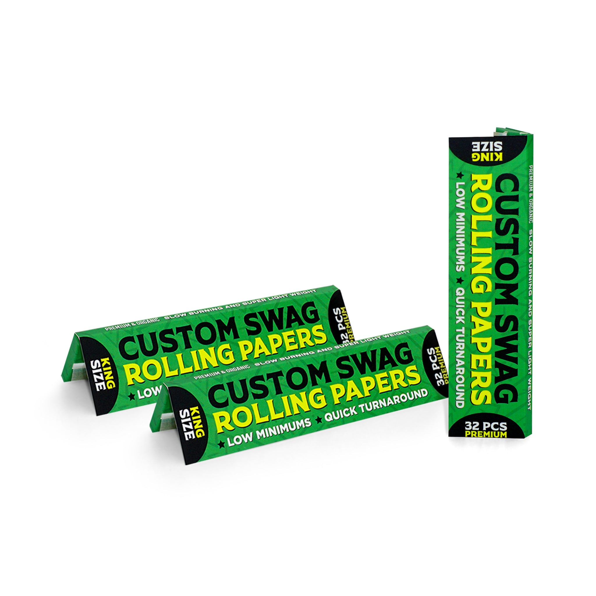 LOW MINIMUM Custom Rolling Paper Booklets For SWAG!
