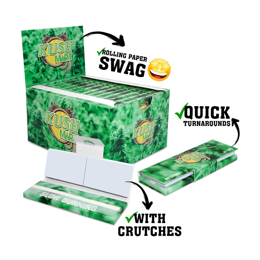 Designed Rulling Paper Custom Rolling Papers โ Printed With Your Logo | Roll Your Own Papers