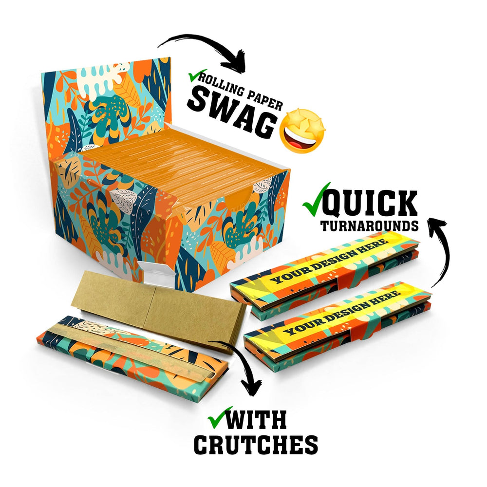 🥦 CANNAYA DESIGN? 👩‍🎨 - LOW MINIMUM Rolling Papers + CRUTCHES (ONE AND A QUARTER)