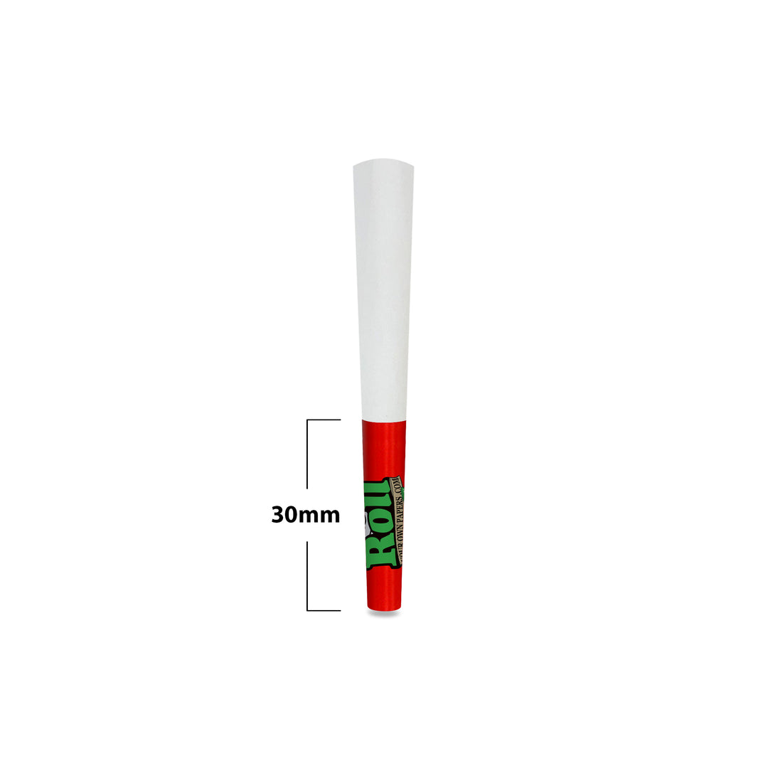 Custom Pre Rolled Cones Printing on Foil 30MM Tips in Tower Box Packaging (900CT)