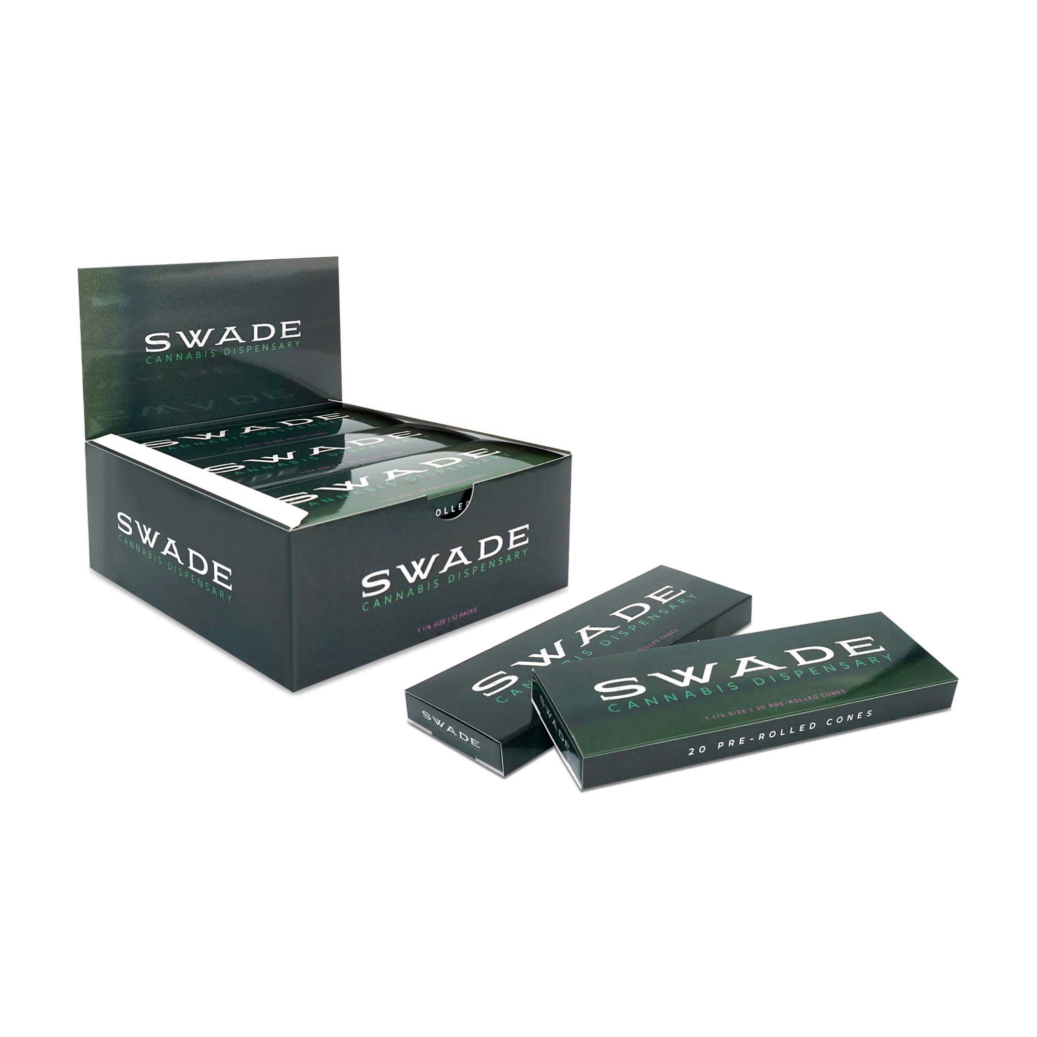 Custom Pre Rolled Cones in Drawer Chest Format (20CT)