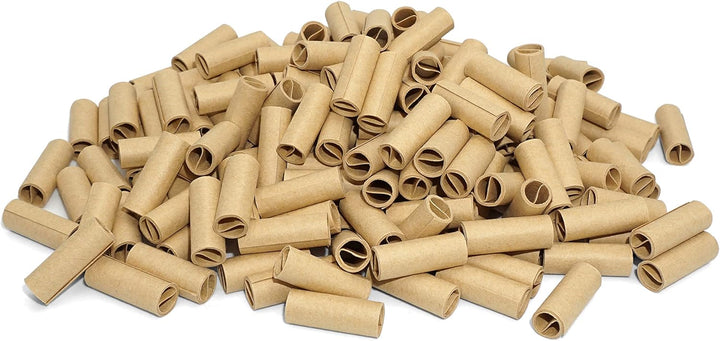 Natural Unbleached Pre-Rolled Filter Tips, Ø8mm - Bottle of 500 Tips