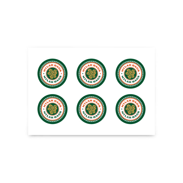 Custom Sticker For 1/2 Oz Mylar Bag