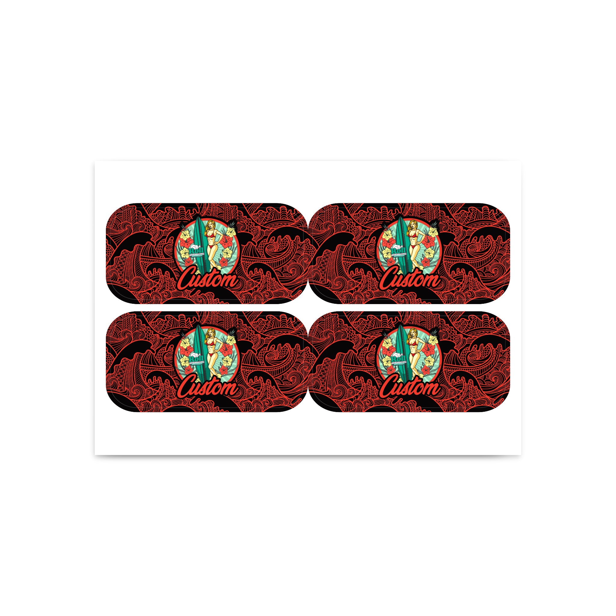 Custom Sticker For Medium Tin Rolling Tray