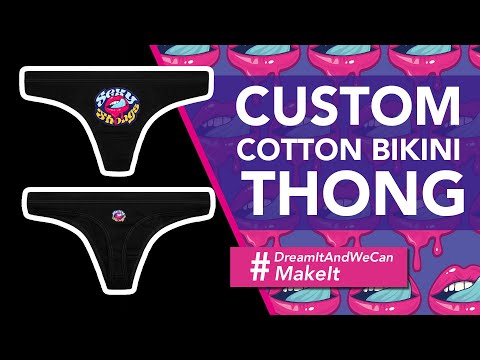 Custom Cotton Bikini Thong 🍑