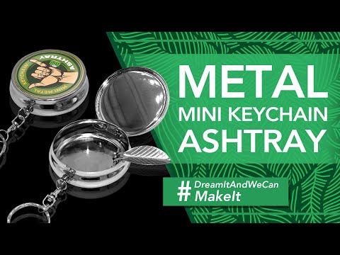 Custom Metal Mini Ashtray Keychain