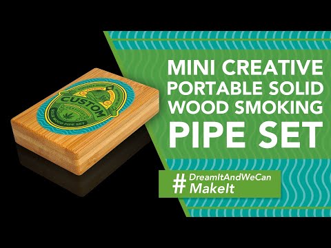 Custom Portable Mini Creative Wood Smoking Pipe Set 🔥