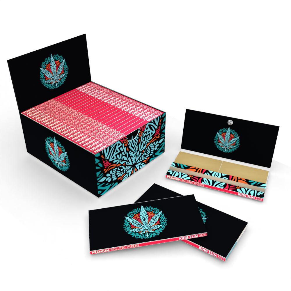 ROLLING PAPERS CRUTCHES MAGNETS - BLUE LEAF