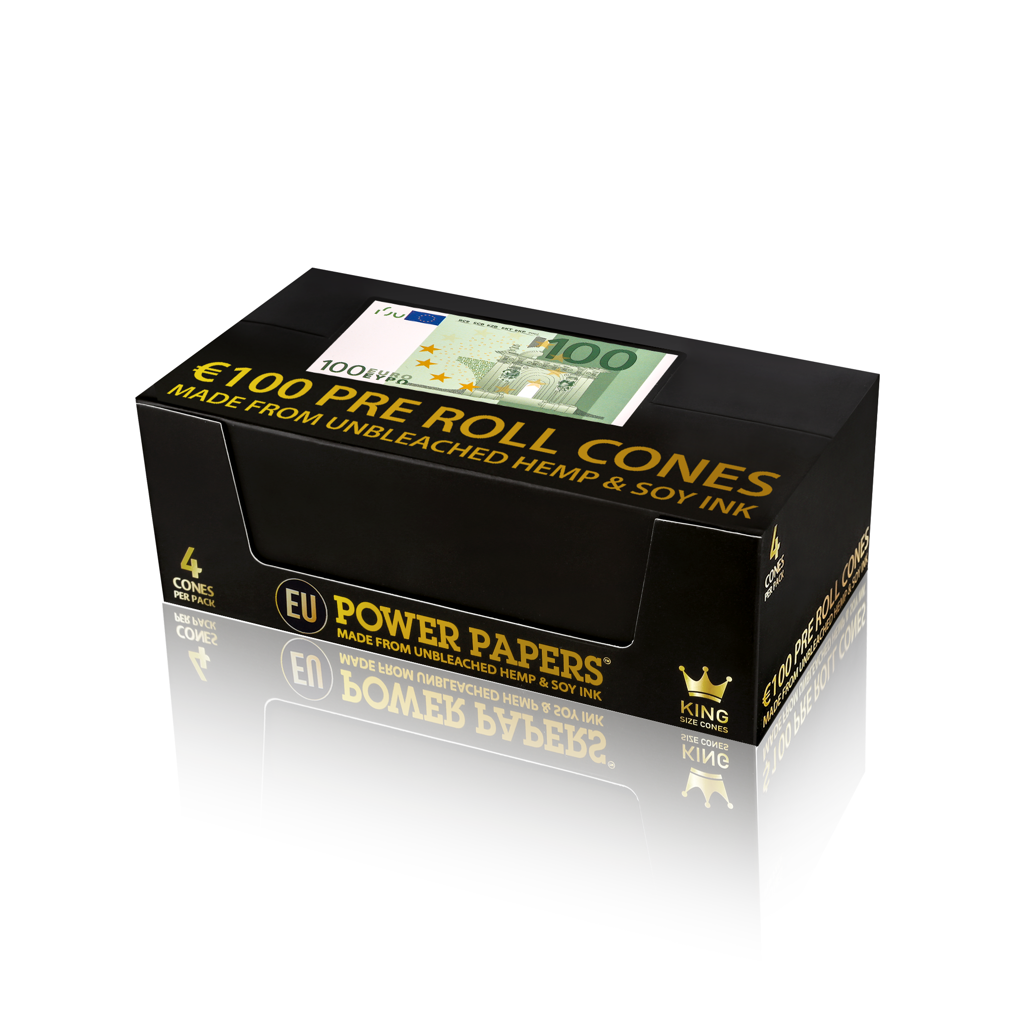 POWER PAPERS™ EUR€100 Pre Rolled Cones