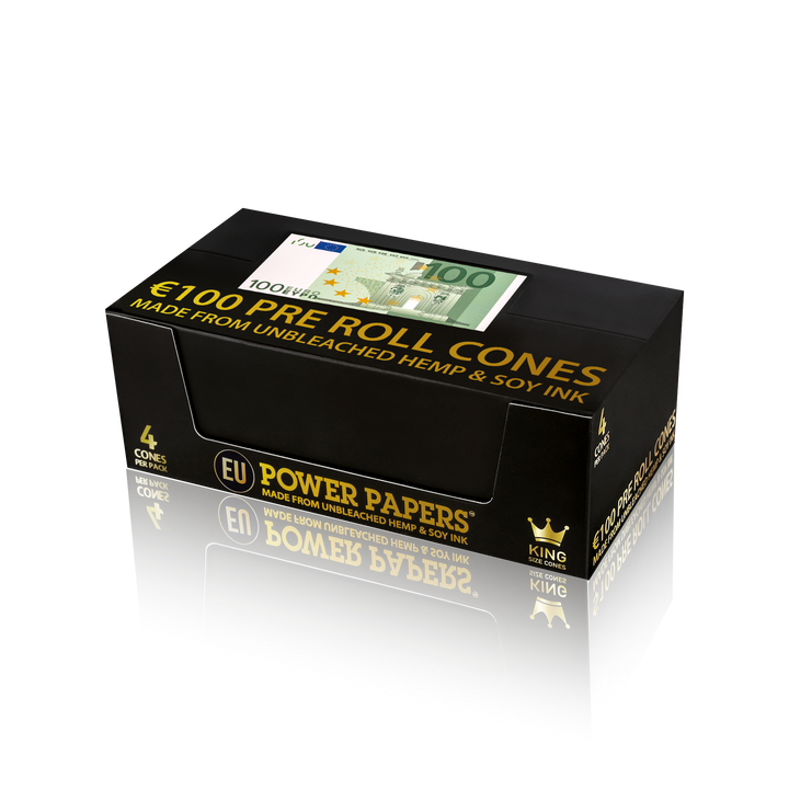 POWER PAPERS™ EUR€100 Pre Rolled Cones
