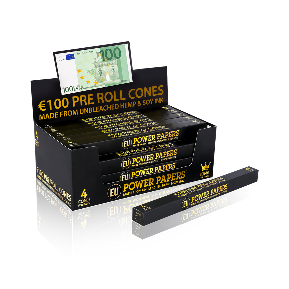 POWER PAPERS™ EUR€100 Pre Rolled Cones