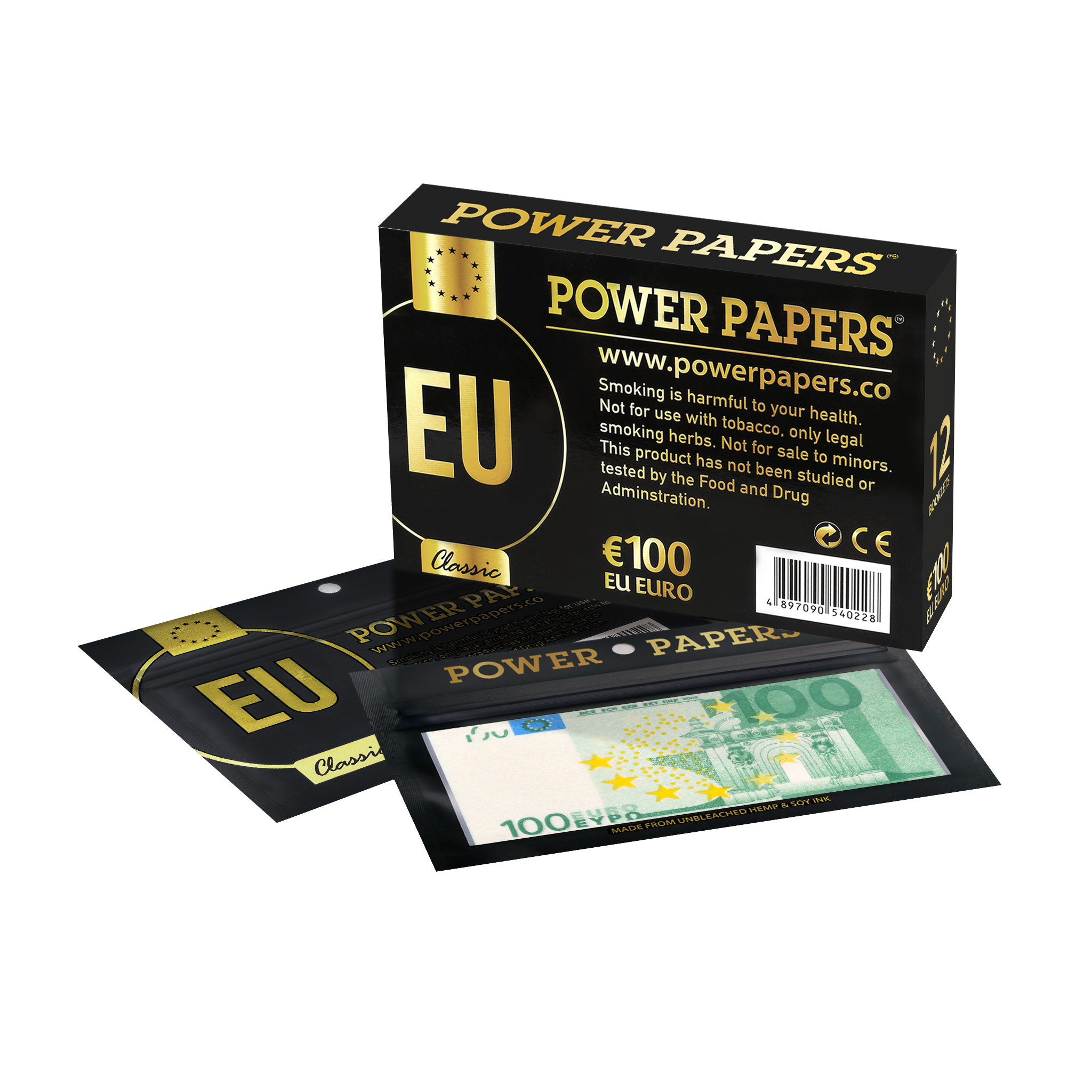 POWER PAPERS™ EUR€100 Rolling Paper