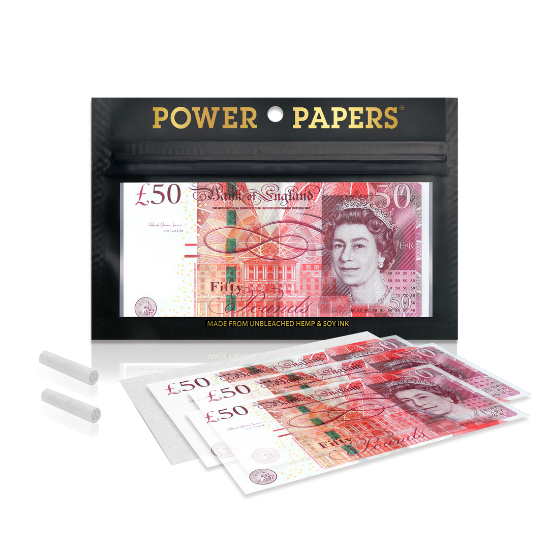 POWER PAPERS™ GBP£50 Rolling Paper