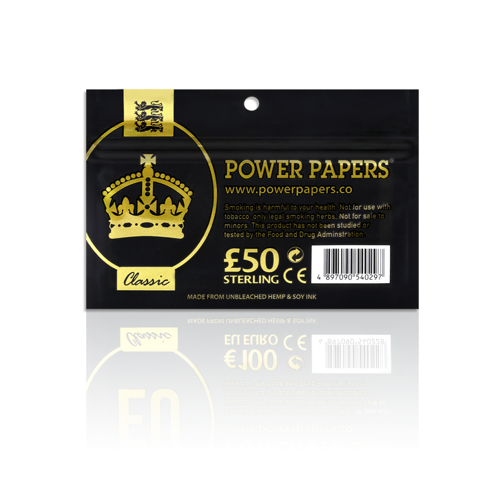 POWER PAPERS™ GBP£50 Rolling Paper