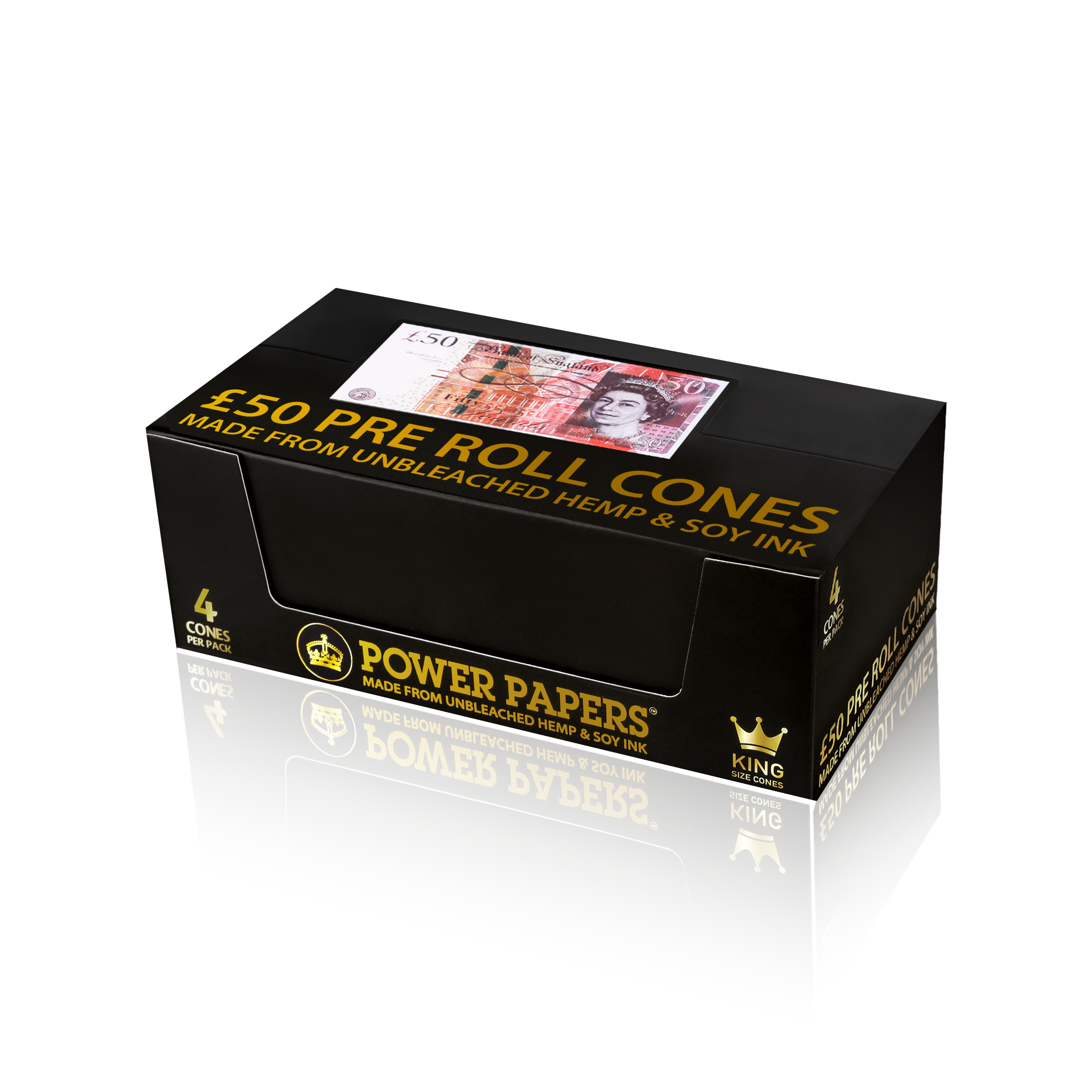 POWER PAPERS™ GBP£50 Pre Rolled Cones