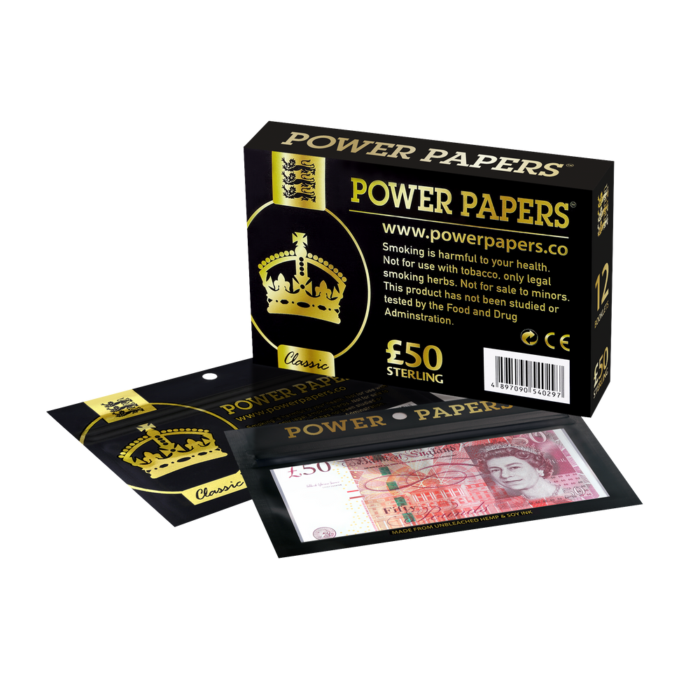 POWER PAPERS™ GBP£50 Rolling Paper