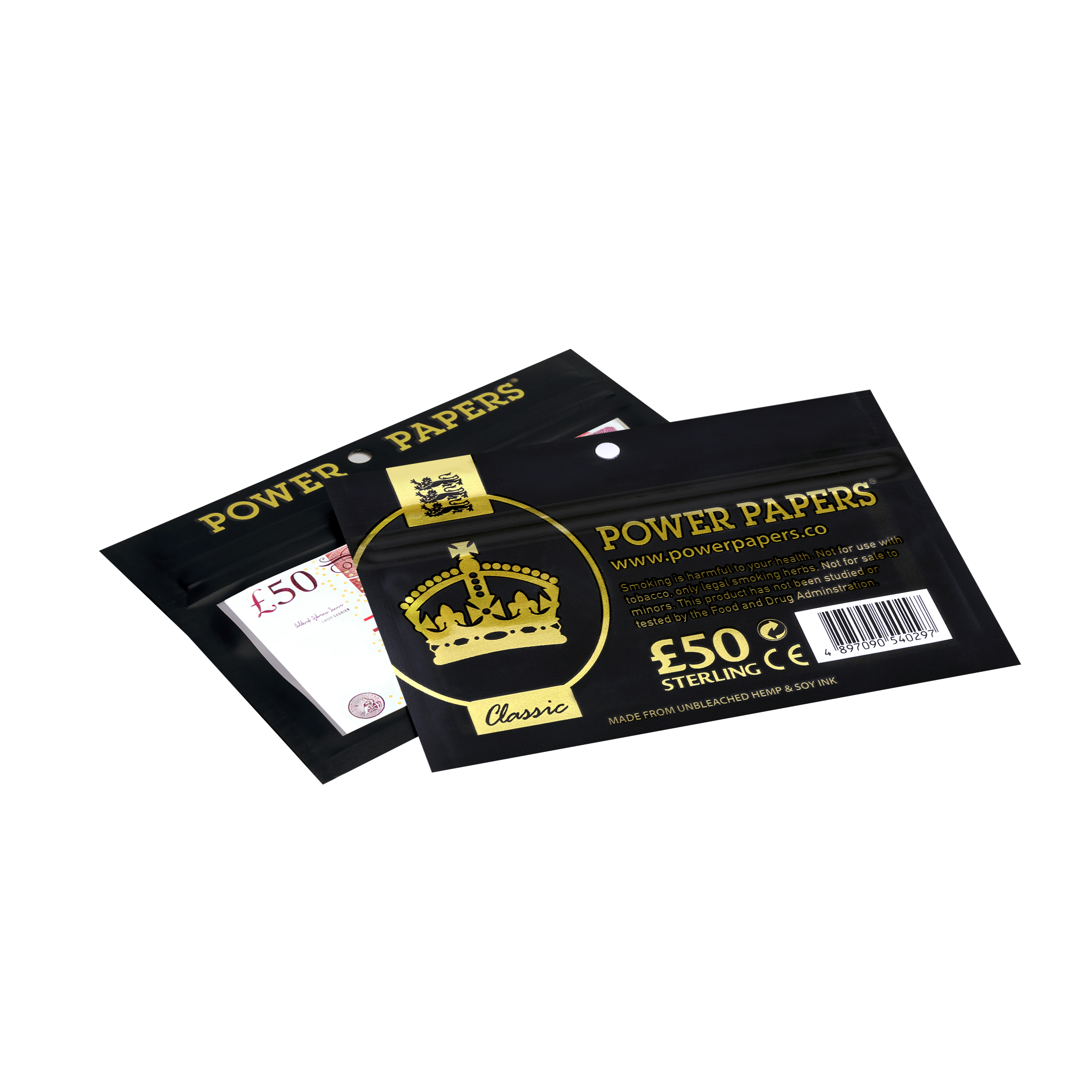 POWER PAPERS™ GBP£50 Rolling Paper