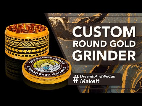 Custom Round Gold Grinder (99MM*61MM)