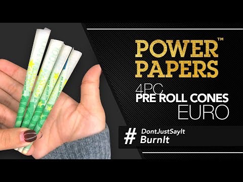 POWER PAPERS™ EUR€100 Pre Rolled Cones