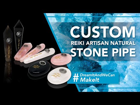 Custom Reiki Artisan Natural Stone Pipe