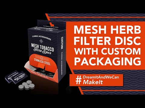Mesh Herb Filter Disc with Custom Packaging