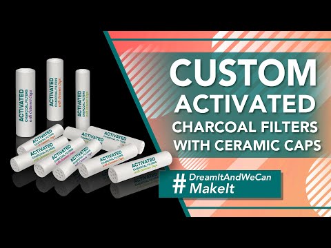 Activated Charcoal Filters with Ceramic Caps