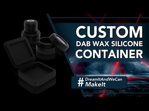 Custom Dab Wax Silicone Container