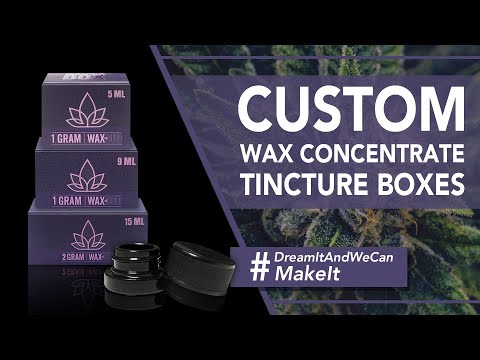 Custom Wax Concentrate Tincture Boxes