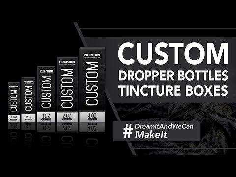Custom Dropper Bottles Tincture Boxes