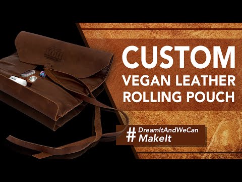 Custom Vegan Leather Rolling Pouch
