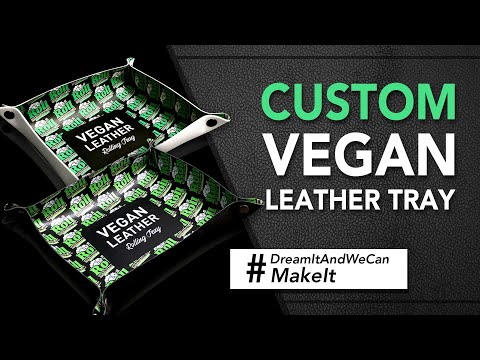 Custom Vegan Leather Rolling Tray