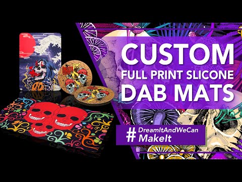 Custom Full Print Silicone Dab Mats