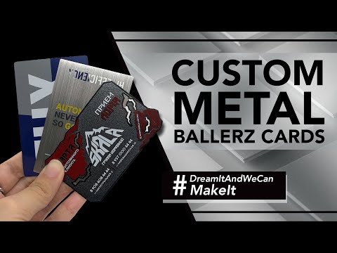 Custom Metal Baller Business Cards